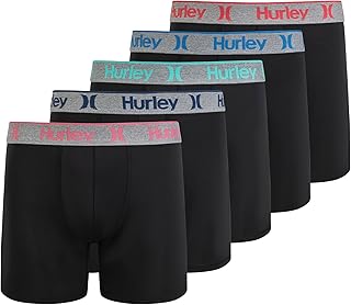 Hurley メンズ ストレッチボクサーブリーフ 5枚パック