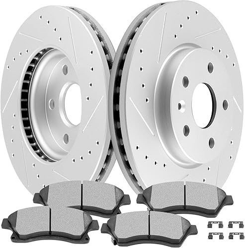 SCITOO Kit de frenos, pastillas y rotores Chevy, kits de frenos para Chevy Cruze Limited, 2011, 2012, 2013, 2014, 2015, 2016, Chevy Cruze Limited,