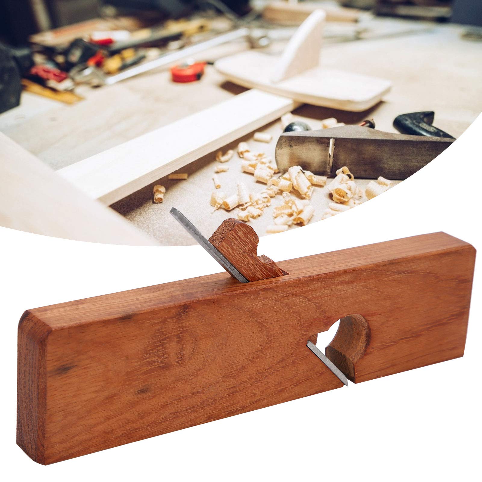 Rabot à Bois à Main en Forme de Poirier pour Coupe Polissage et Ébavurage Outils de Travail du Bois à Bord Plat 65 X 25 X 250 Mm