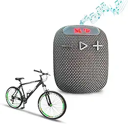 Caixa De Som Bluetooth a prova de água com Suporte Seguro para Bike e Moto Painel LED para estações de rádio Portátil Tecnologia TWS Caixinha de Som Potente Amplificada prova d'água IP67