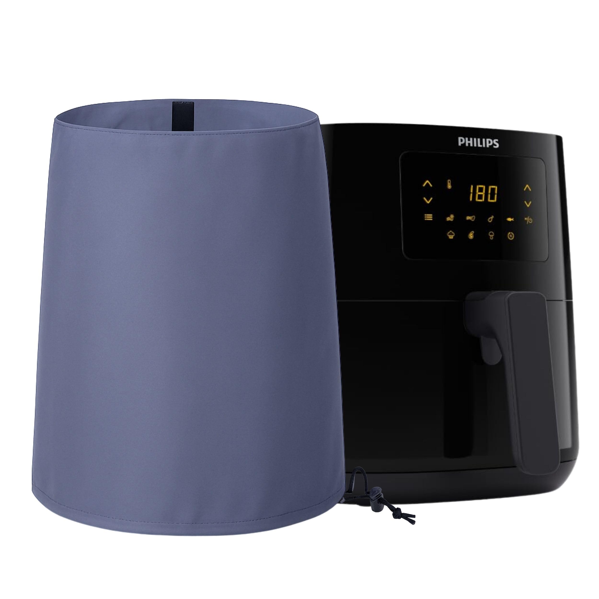 Air Fryer Dust Cover Waterproof for PHILIPS Digital Airfryer 9252/90 Appliance Protective Cover with Drawstring Closure - Dust, Oil & Moisture Resistant (Grey)