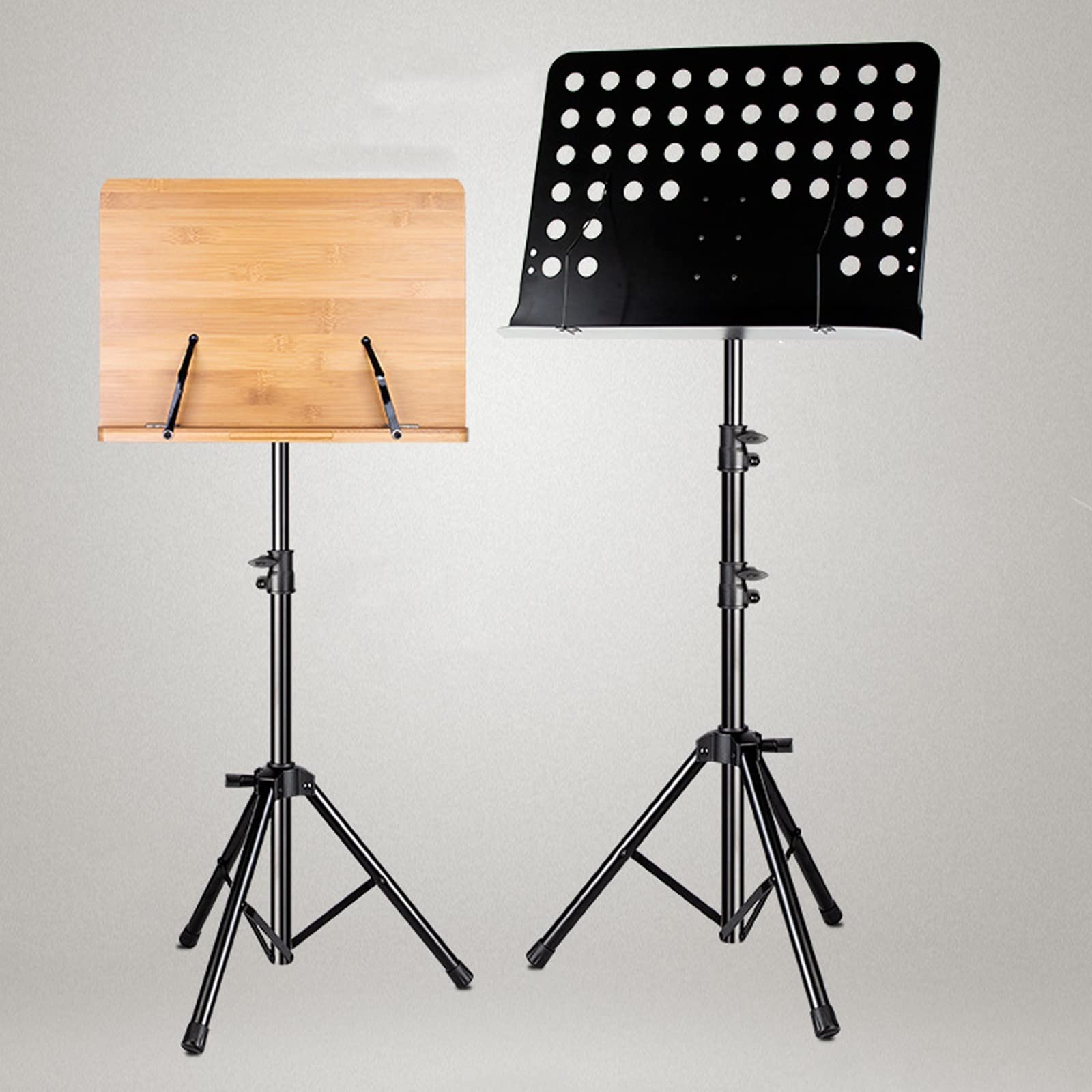Leggio, Supporto per spartiti Portatile Pieghevole Facile da Usare, Supporto per leggio, Supporto per Chitarra, Violino, Supporto per spartiti con Borsa, treppiede in Metallo, Nero, Supporto