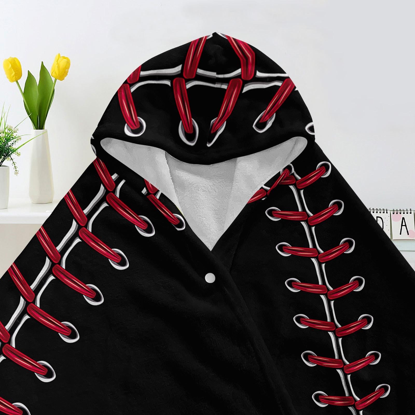 Generico Sciarpone Donna Inverno Morbida Grande Cozy Sports Fleece Hooded Blanket With Football And Soccer Prints Perfect For The Family Sciarpa Pelliccia Donna