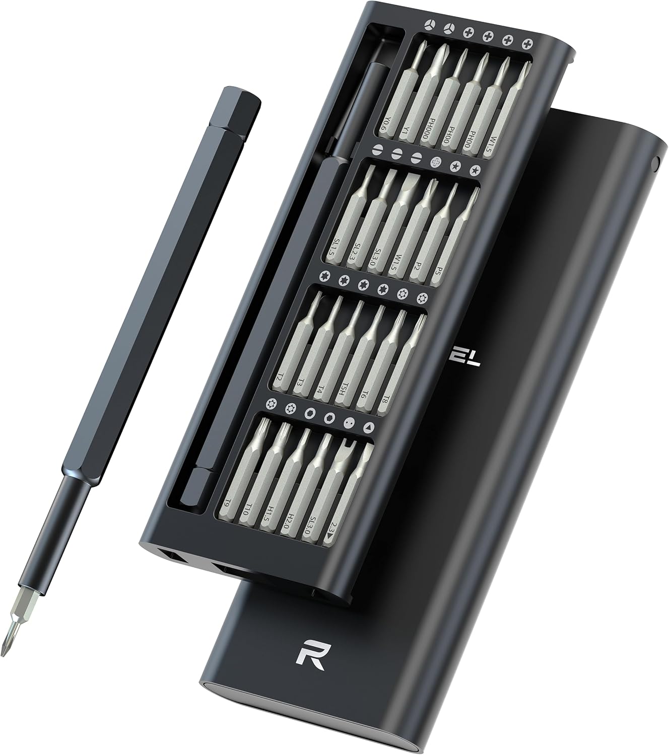 REBEL 25 in 1 Small Precision Screwdriver Set, Professional Mini Magnetic Repair Tool Kit for iPhone, Computer, Laptop, Eyeglass, Xbox, PS4, PS5, Switch, Watch, MacBook, PC, Electronics
