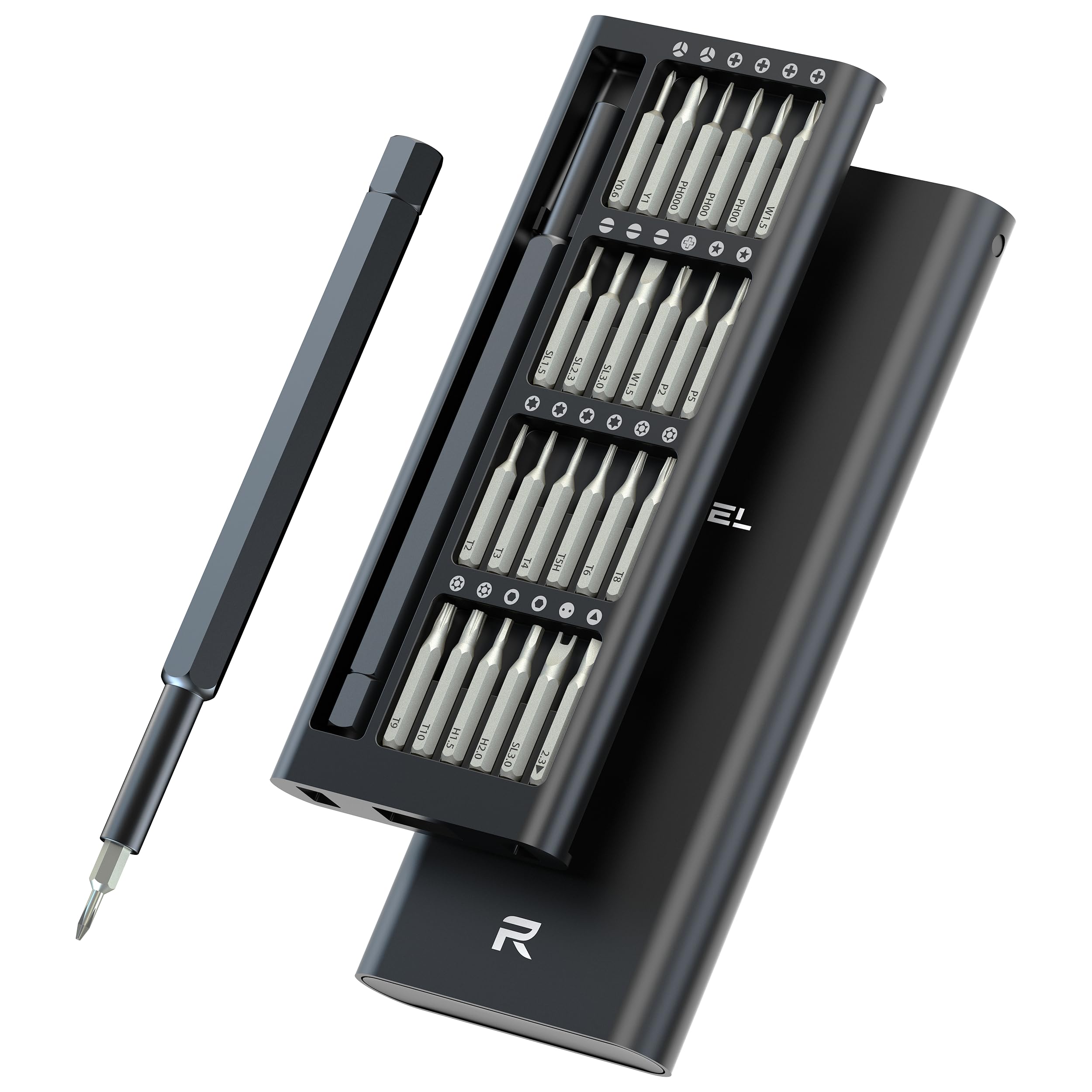 REBEL 25 in 1 Small Precision Screwdriver Set, Professional Mini Magnetic Repair Tool Kit for iPhone, Computer, Laptop, Eyeglass, Xbox, PS4, PS5,