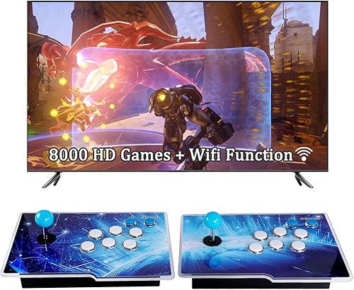 8000 juegos 3D Pandora Box TT consola de juegos arcade, función WiFi, máquina de videojuegos retro, salida HD 1280x720, buscarguardarocultarpausar