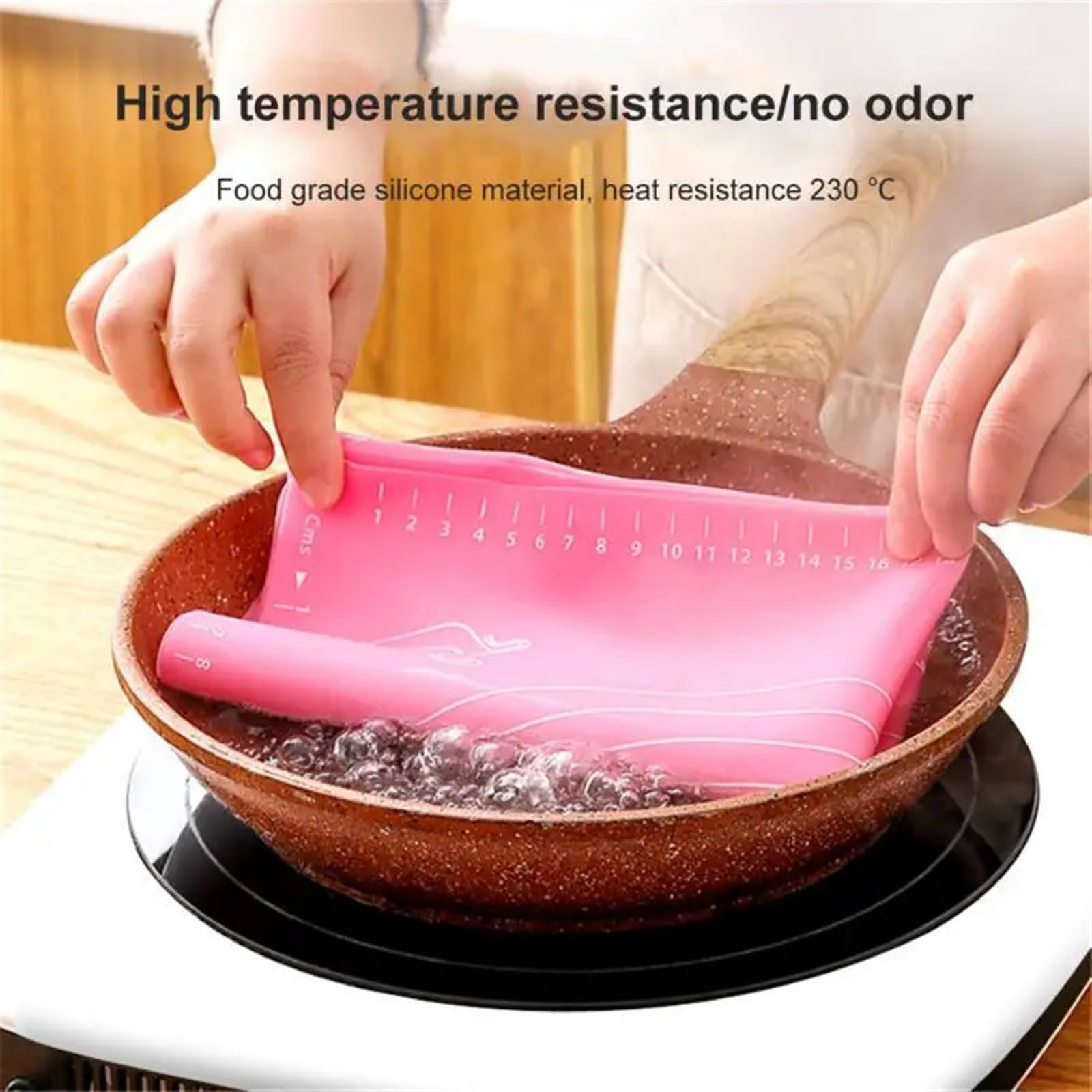 Antihafte rutschfeste Backunterlage Silikon Backmatte Küche Kneten Teig Backmatte Kuchen Gebäck Antihaft-Rollteig Pad Backzubehör und Werkzeuge (Color : 05, Size : 50x70)