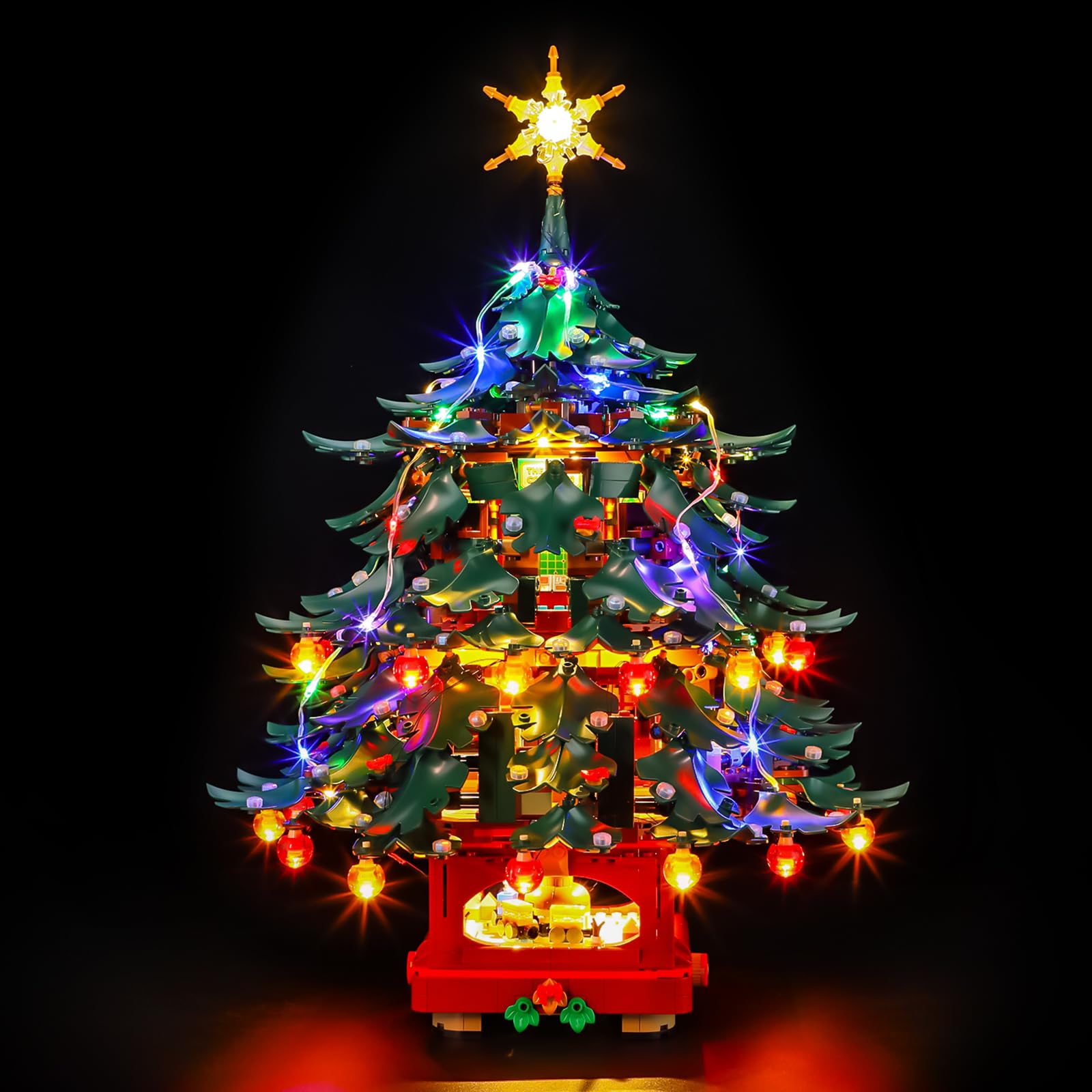 LIGHTAILING Set di Luci Led per Lego-41843 albero di Natale Modello di famiglia - Installazione facile, cablaggio nascosto, arredo casa e pronto da regalare (modello non incluso)