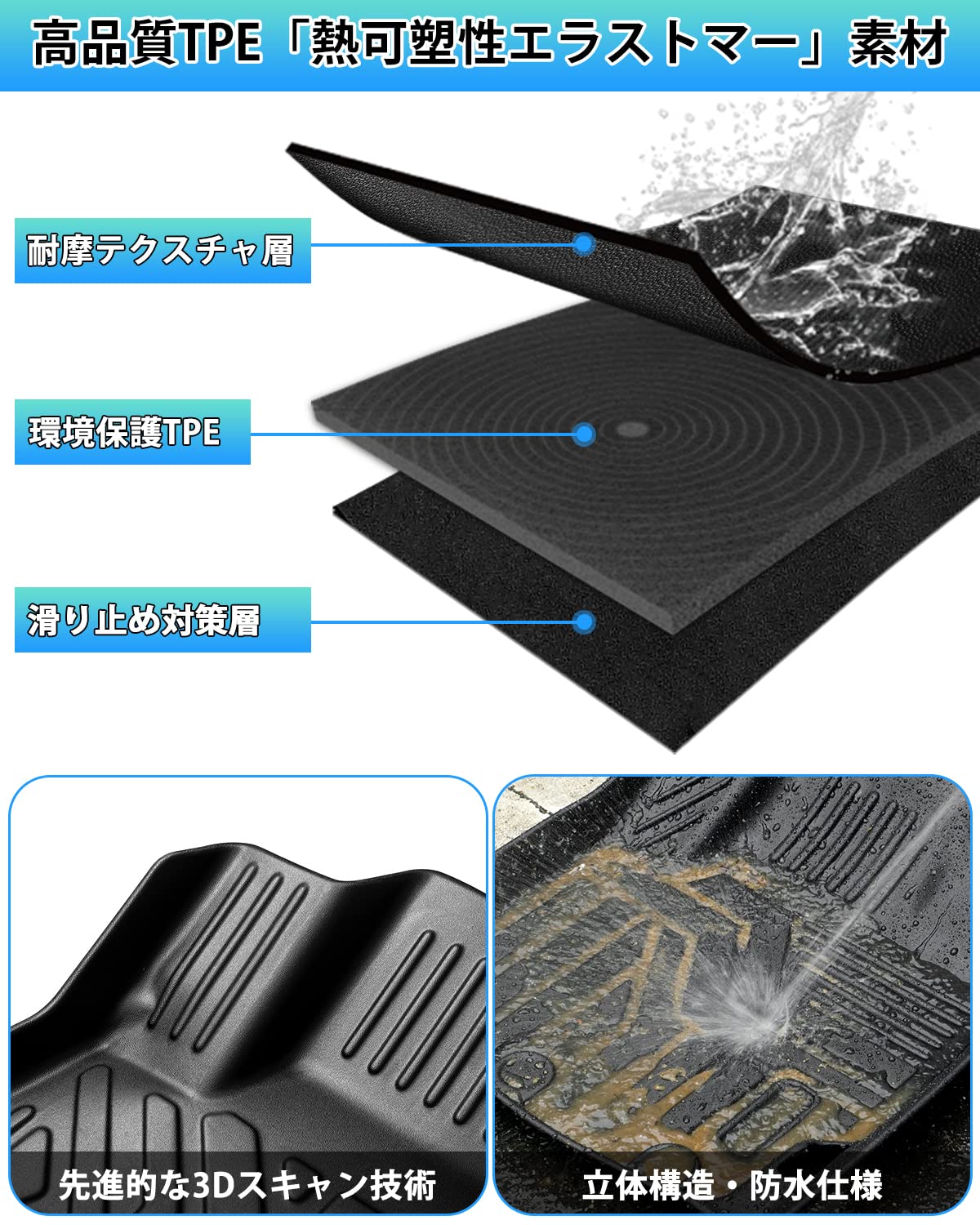 Amazon | Cartist ホンダ 新型ステップワゴン RP6 RP7 RP8 フロア