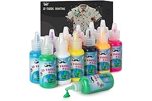 Create Masterpieces with Mr. Pen's 3D Fabric Paint Set