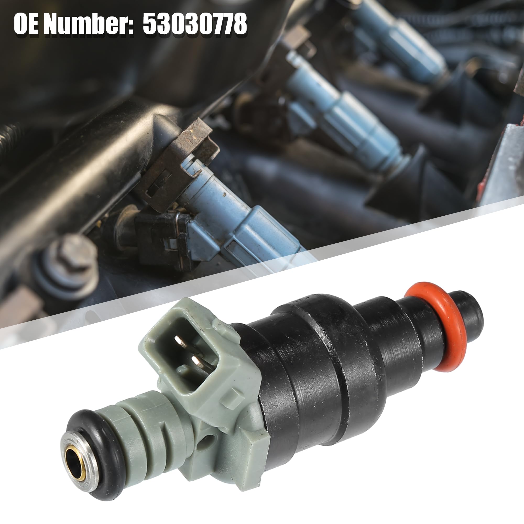 QUARKZMAN 6 Piezas Inyectores De Combustible Para Jeep Wrangler 97-02 | Flujo Emparejado, 53030778, Metal & Plástico, Para Dodge Dakota 96-02, Para Jeep Cherokee 96-00, Para Jeep Tj 97-02