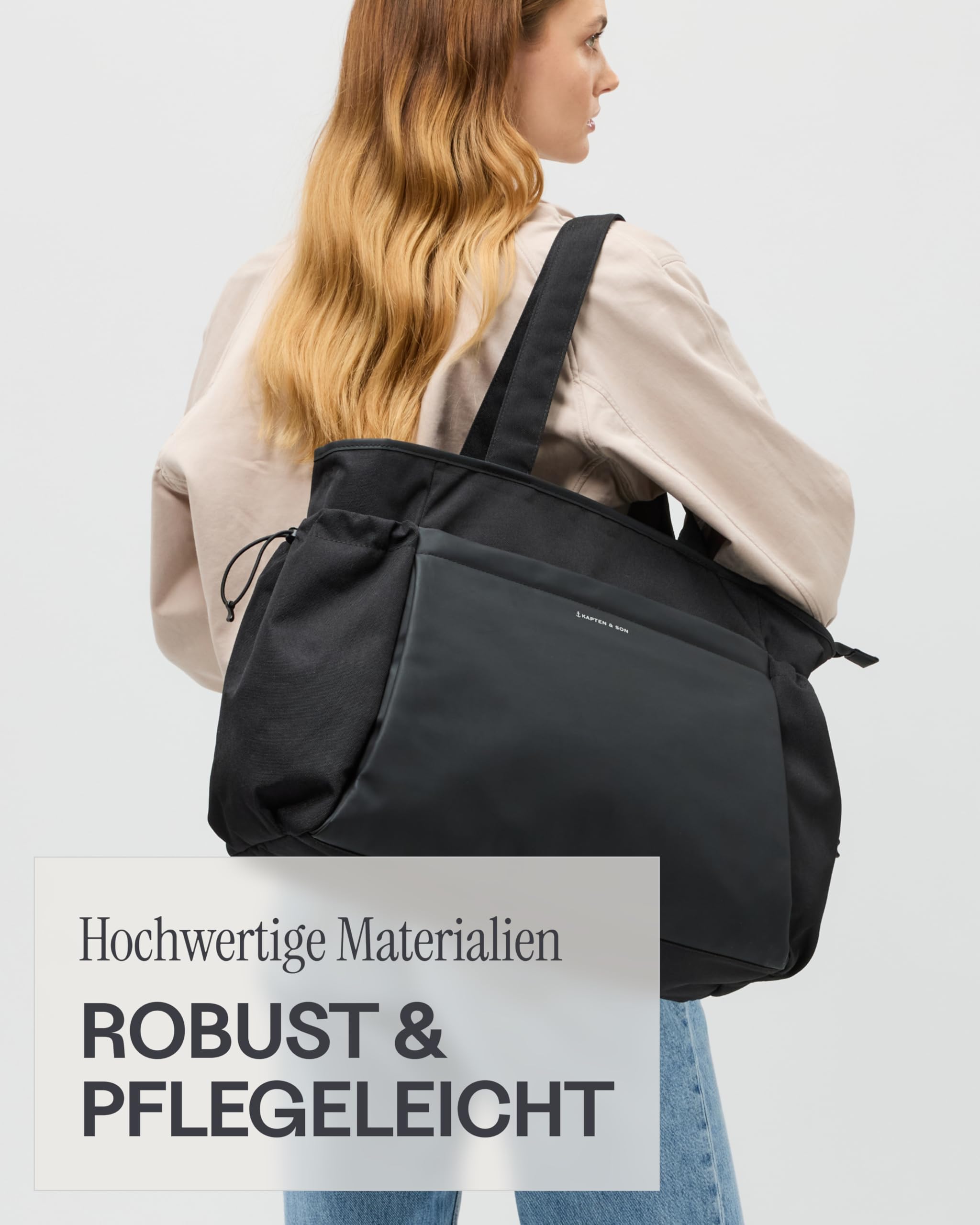 Kapten & Son Shopper Hellvi Diaper Set 25 L Wickeltasche mit Kinderwagen- und Kofferbefestigung inklusive Kulturtasche, Wickelunterlage & isolierter Flaschenhalter