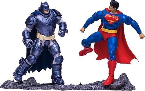 DC Multiverse Superman vs. Batman (The Dark Knight Returns) - Figura de acción de 7 pulgadas