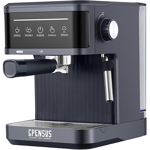 CPENSUS Smart Coffee Maker Machine for Home 20 Bar Semi Auto