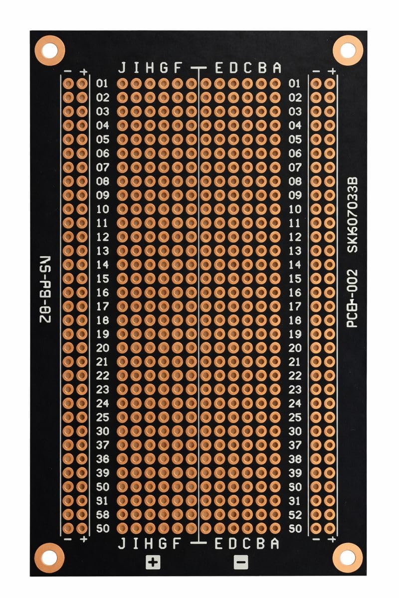 PCB-002 484 Noktalı Siyah Bakırlı Çift Yüzlü PCB Proto Board (94x64mm)