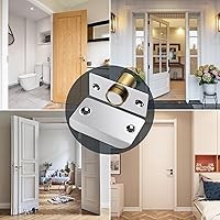 Vista 7 de Pestillo Magnético de Bola para Puerta de Armario Jiayi Paquete de 2 Herrajes de Pestillos de Puerta de Bola Ajustables, Pestillo de Bola Plateada