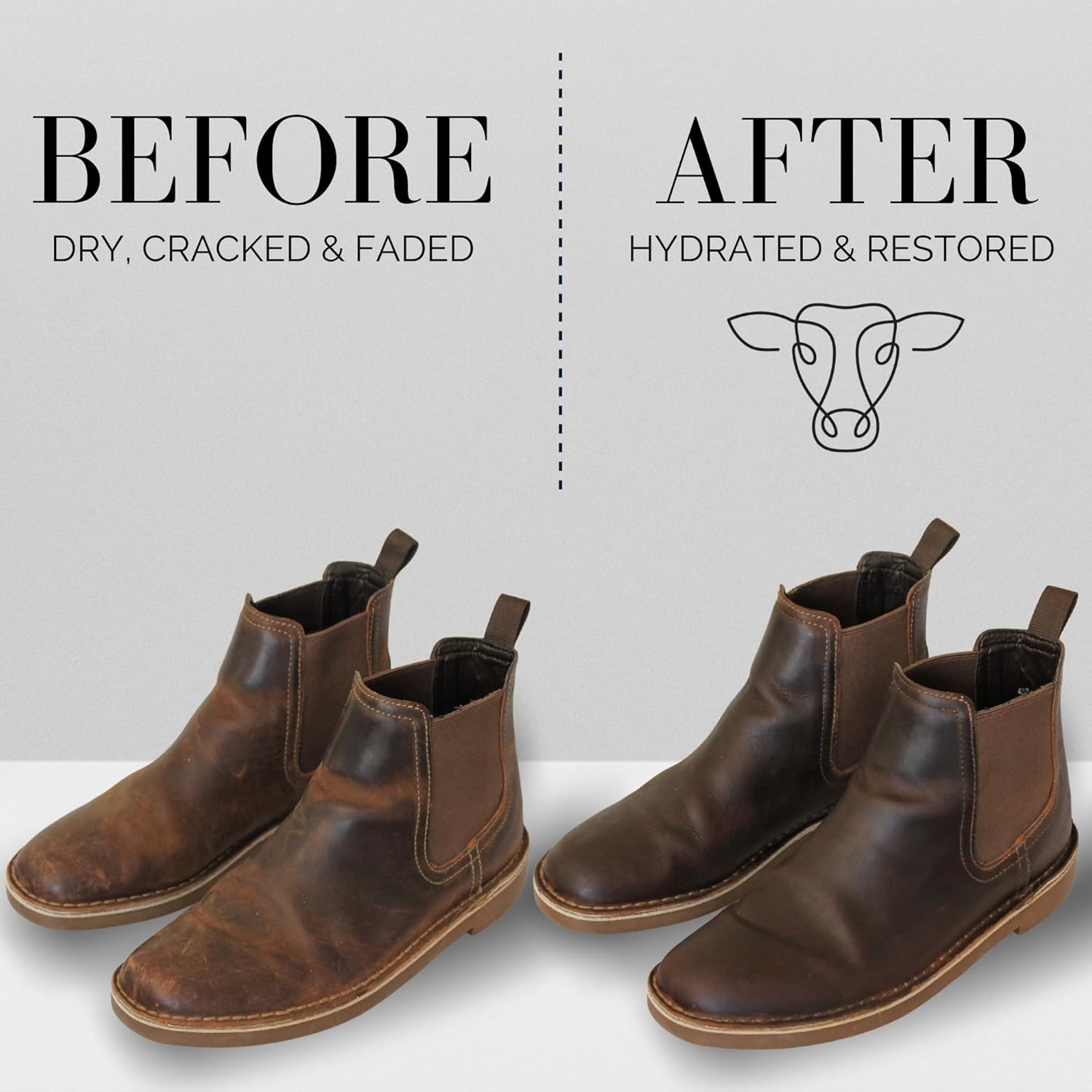 All Natural Leather Conditioner Balm - Made with Mink Oil, Tallow, & Beeswax, Protects, Softens Restores and Waterproofs Leather Shoes, Boots, Bags, Furniture (4 Oz) - Image 2