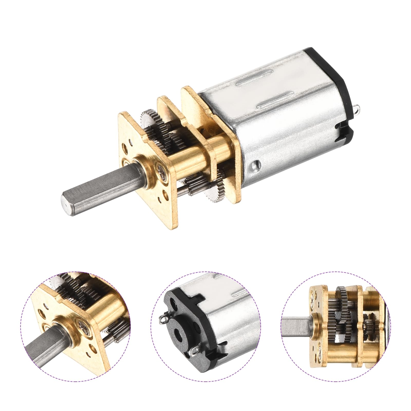 DMiotech 3V 15RPM Rated Torque 4 Output Shaft Length 10mm Micro DC Speed Reduction - View #3