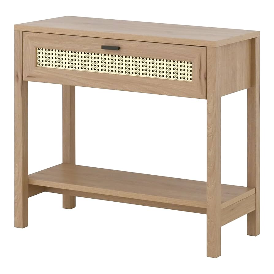 Amazon｜コンソールテーブル サイドテーブル ラタン調 かごめ