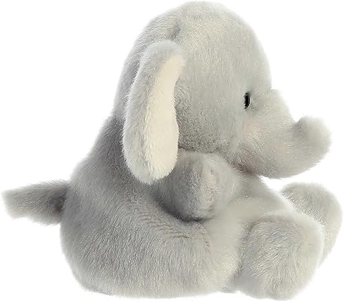 Miniatura 5 de Aurora® Adorable Palm Pals™ Stomps Elephant™ Animal de peluche, diversión de bolsillo, juego sobre la marcha, gris, 5 pulgadas