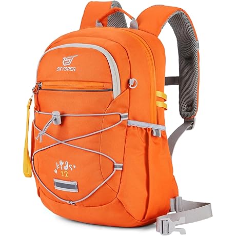 12L Kids Orange Backpack for Boy