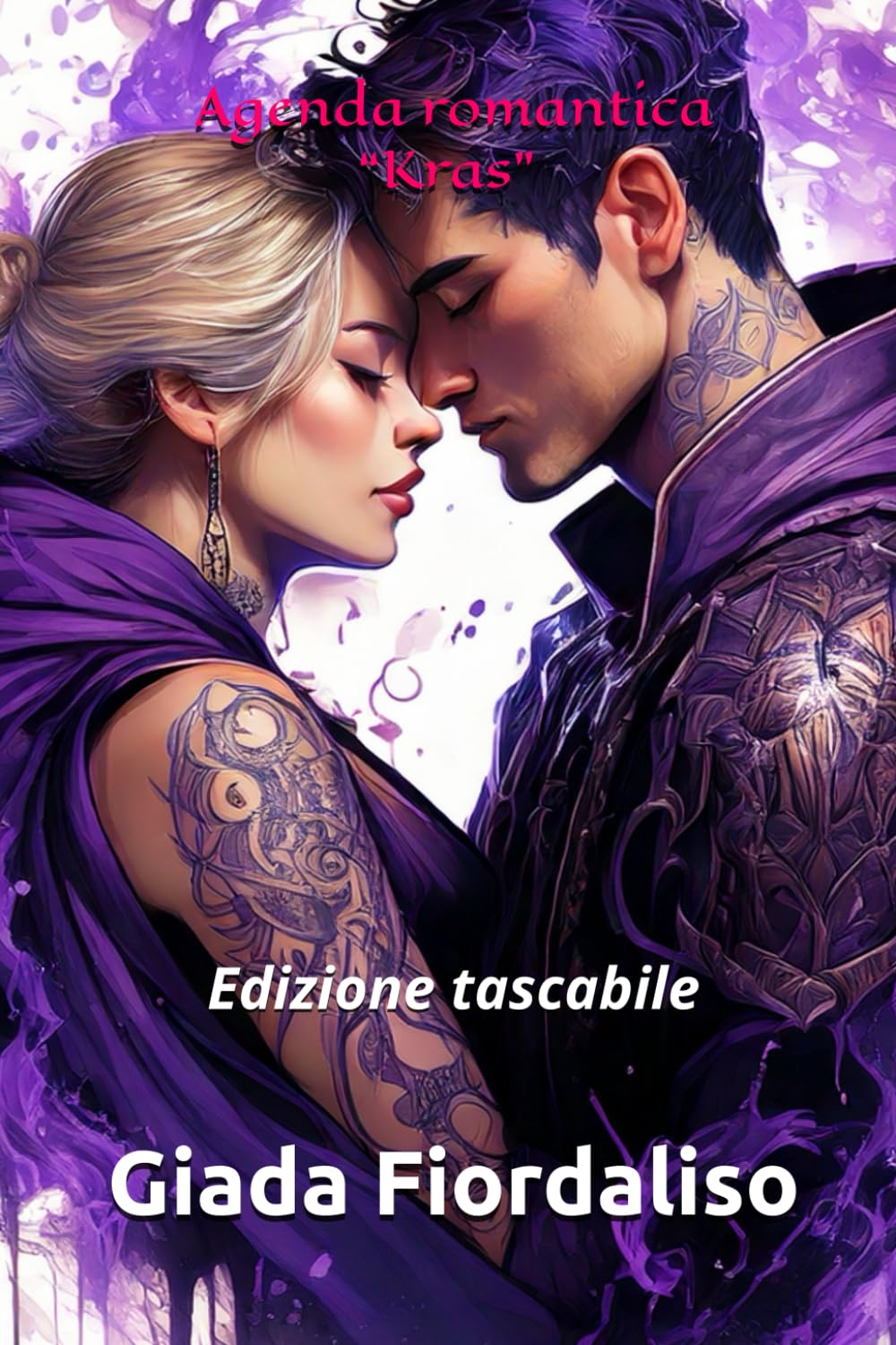 Agenda romantica “Kras” edizione tascabile con sfondi interni a colori che raffigurano i due protagonisti Kras e Kora: Edizione tascabile