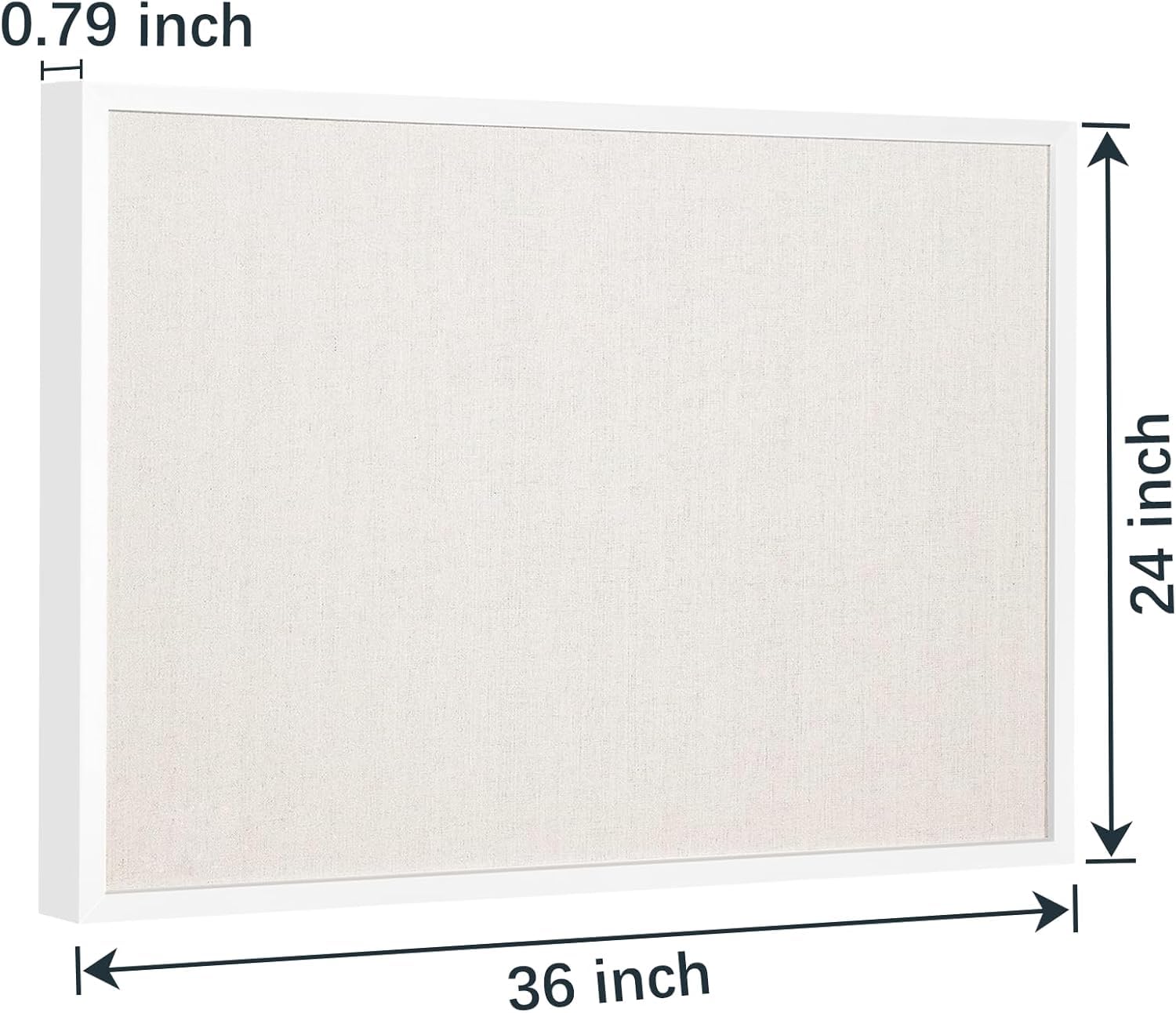Nuevo lino blanco 24x36