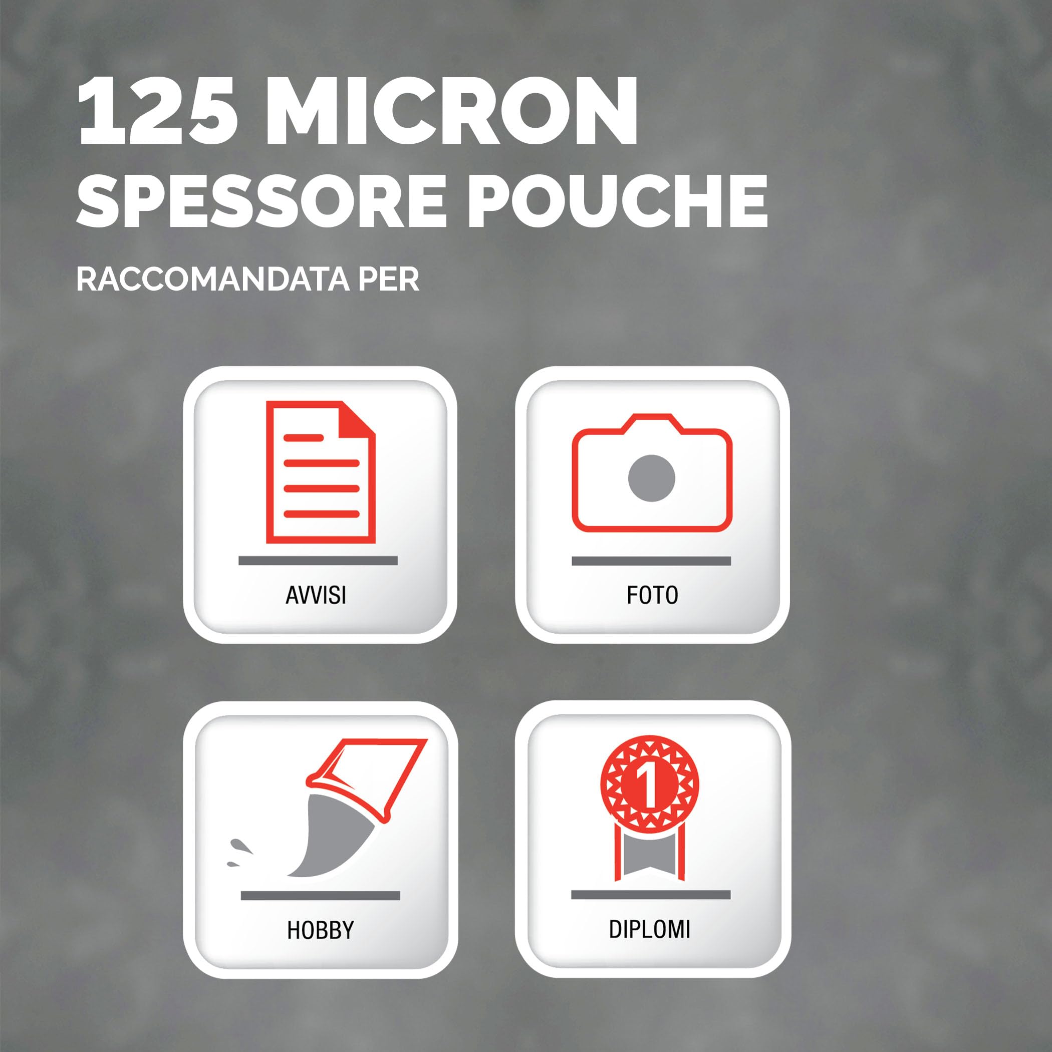 Fellowes Fogli per Plastificatrice A4 Super Quick, Buste per Plastificatrice Formato A4, 125 Micron, Chiuse sul Bordo Lungo, Confezione da 100 Pouches per Plastificare