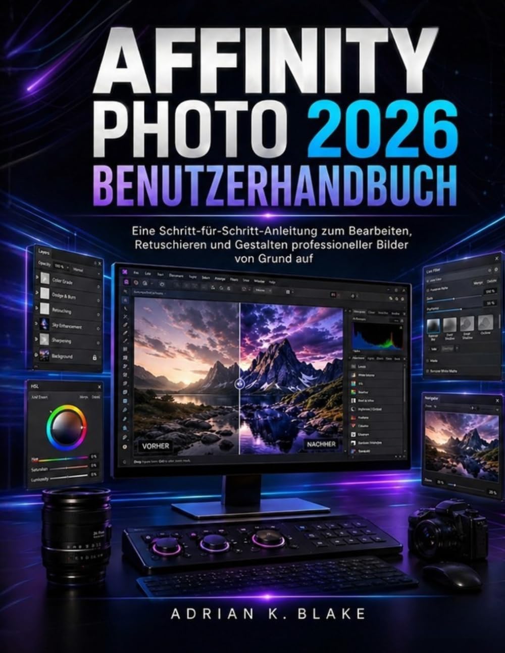 AFFINITY PHOTO 2026 BENUTZERHANDBUCH: Eine Schritt-für-Schritt-Anleitung zum Bearbeiten, Retuschieren und Gestalten professioneller Bilder von Grund auf
