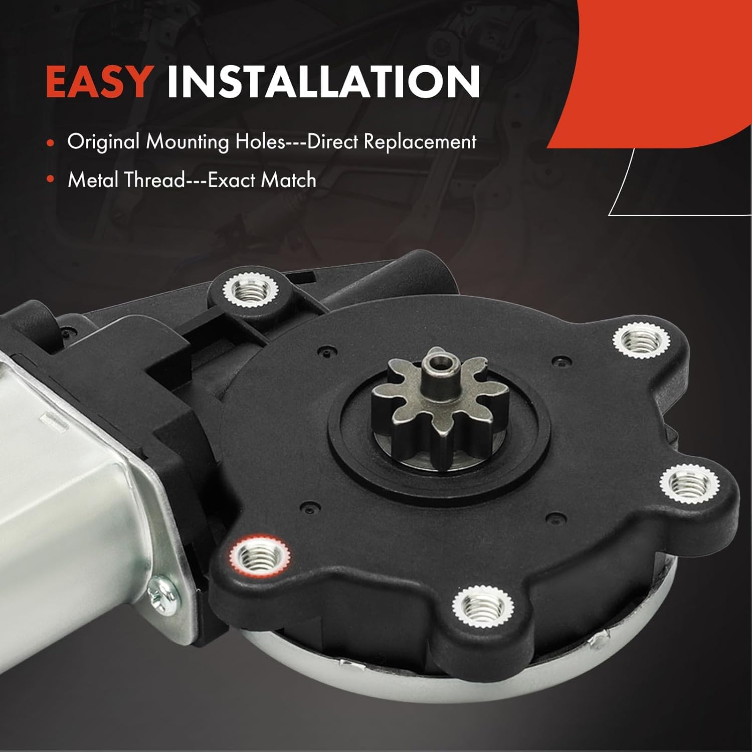 A-Premium Power Window Lift Motor Compatible with Chevrolet Colorado 04-12 & GMC Canyon 04-12 & Isuzu i-280 06-06, i-290 07-08, i-350 06-06, i-370 07-08, Front Left Driver Side (with 2-Pin Connector)