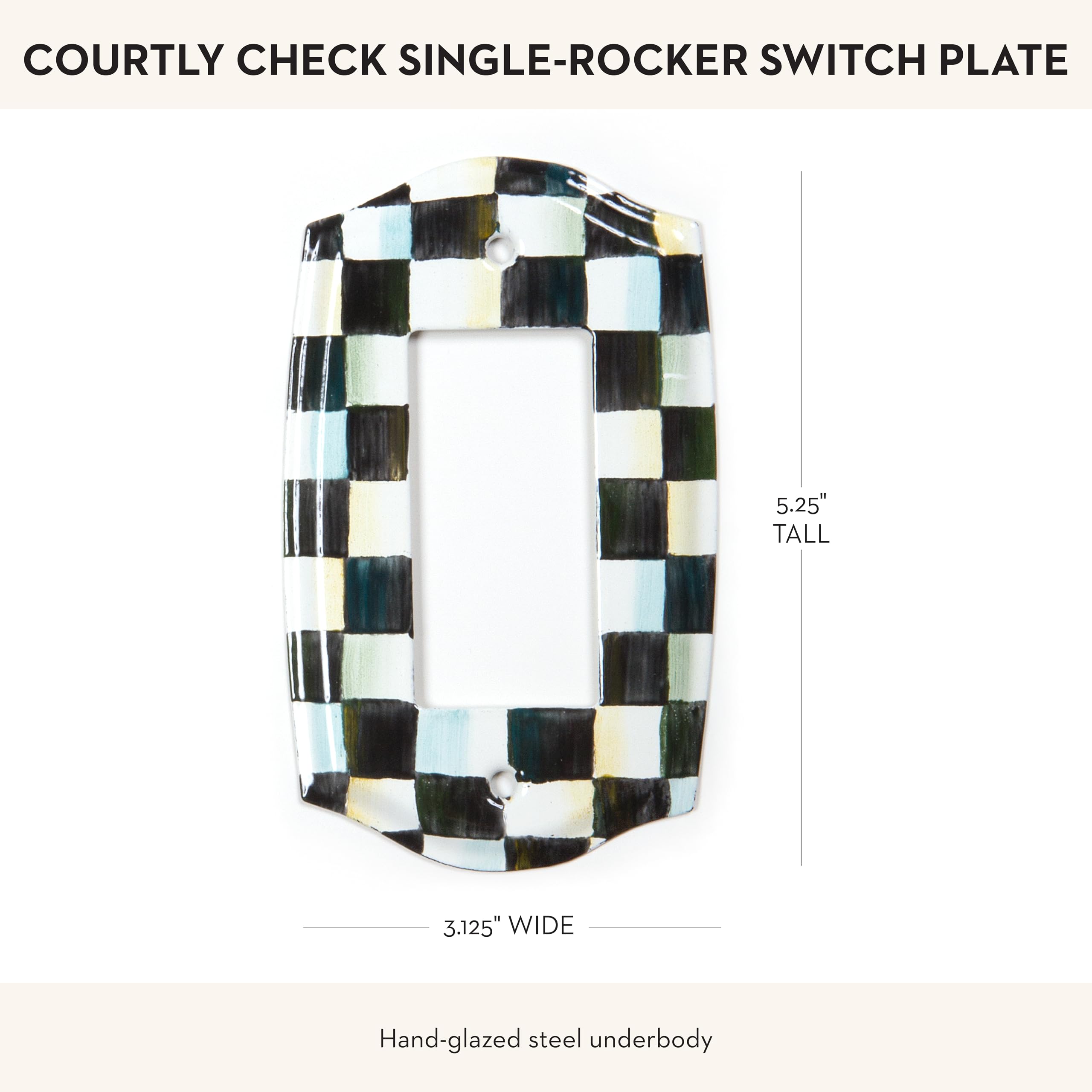 MACKENZIE-CHILDS Enamel Switch Plate, Light-Switch Cover