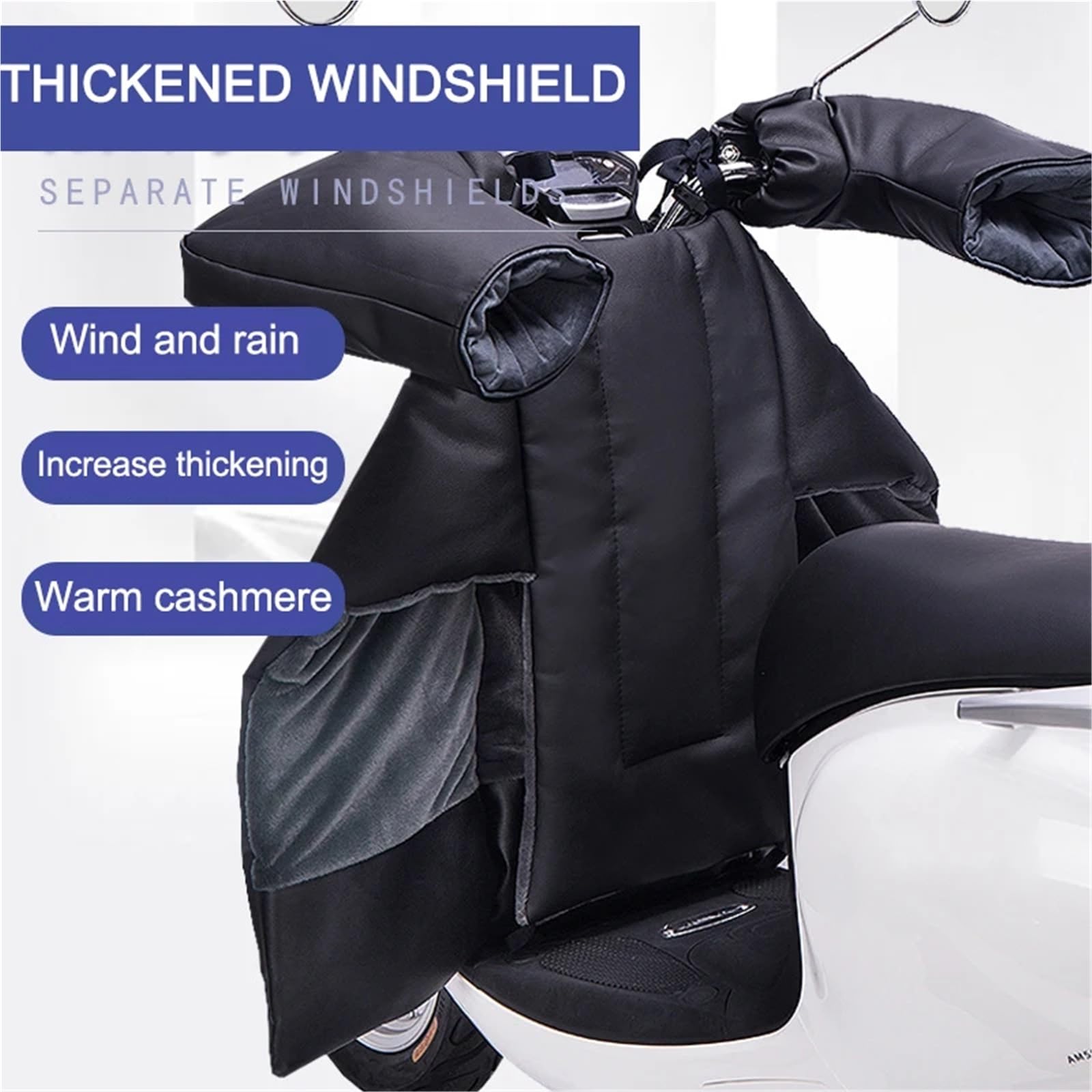 Générique Tablier Scooter, Couvre Jambe Scooter Couvre-Jambes d'hiver for Scooters, Protection Contre La Pluie, Le Vent Et Froid, Couverture De Genou Moto, Imperméable(B)
