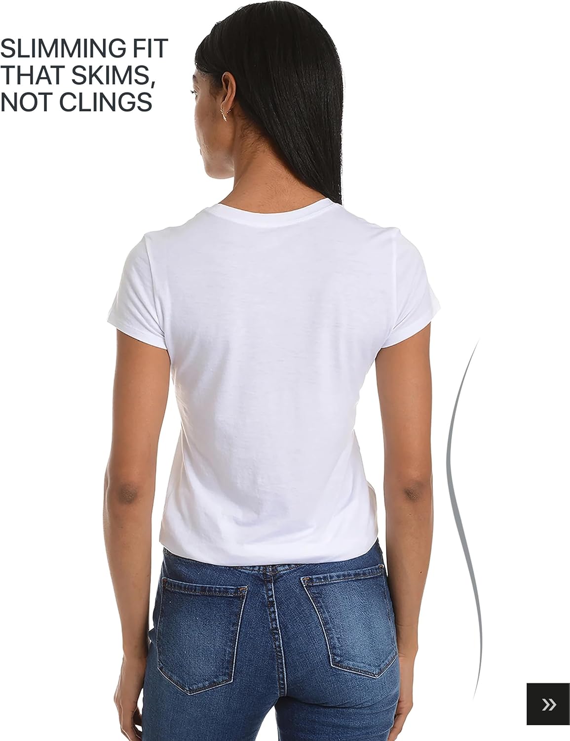 Mott & Bow Women’s Classic Crew Neck T-Shirt – Premium Cotton Modal Blend, Everyday Fit, Durable & Tagless