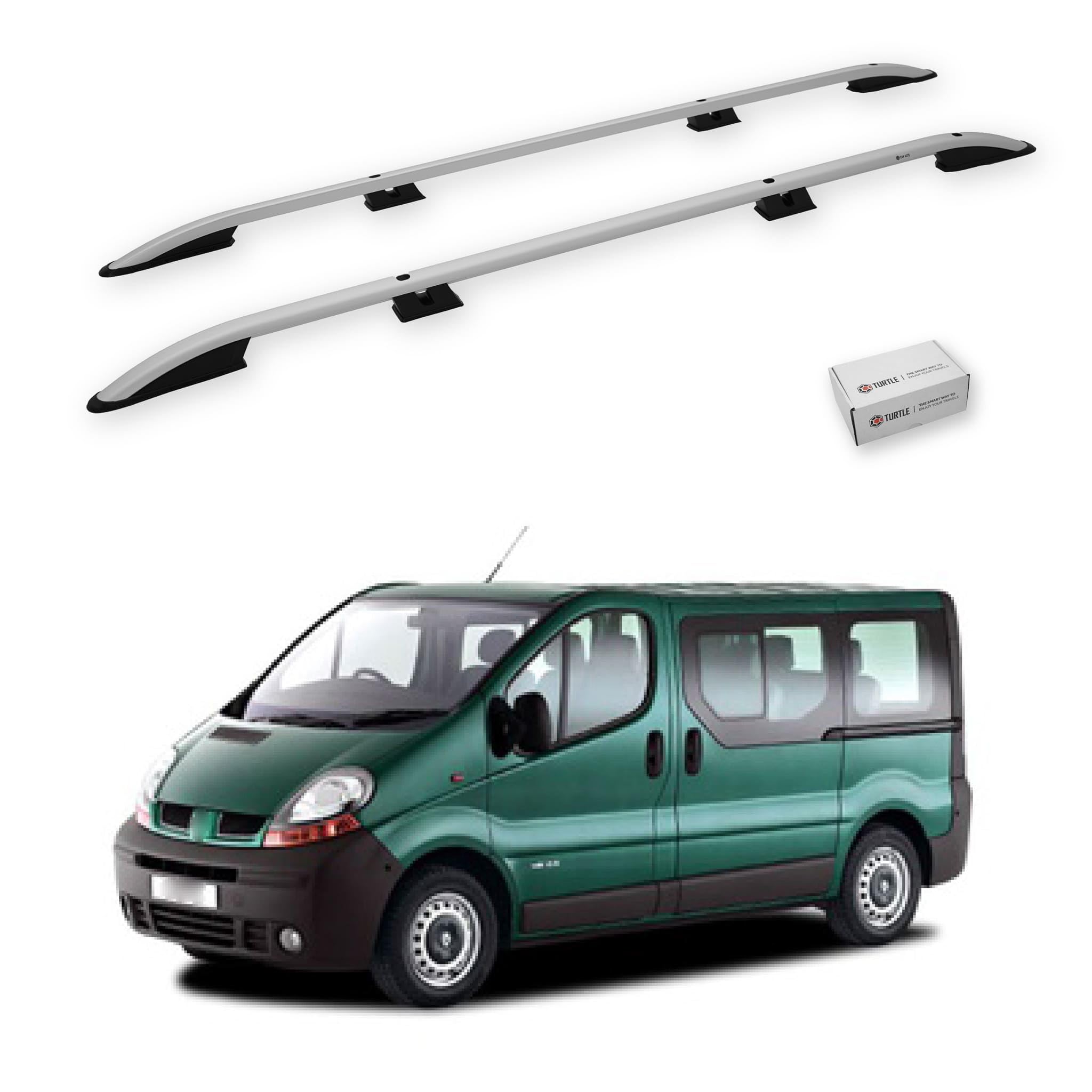 TURTLE Für Renault Trafic (X83) 2001-2014 / Langes Chassis Crown Dachreling | GRAU