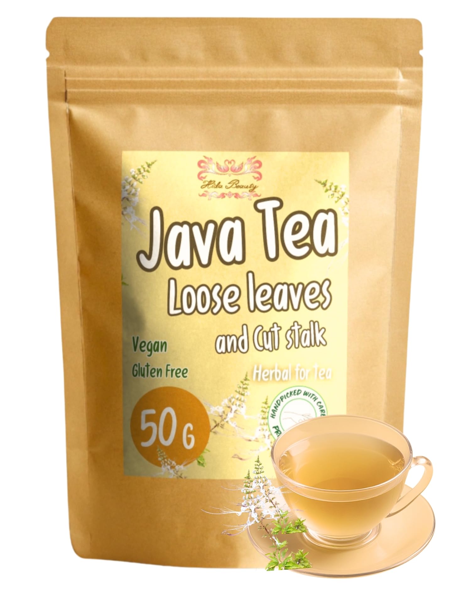 Hida Beauty Dried Loose Java Tea Blend Stalk 1.76 Ounce For Make Tea Flavor Orthosiphon Aristatus