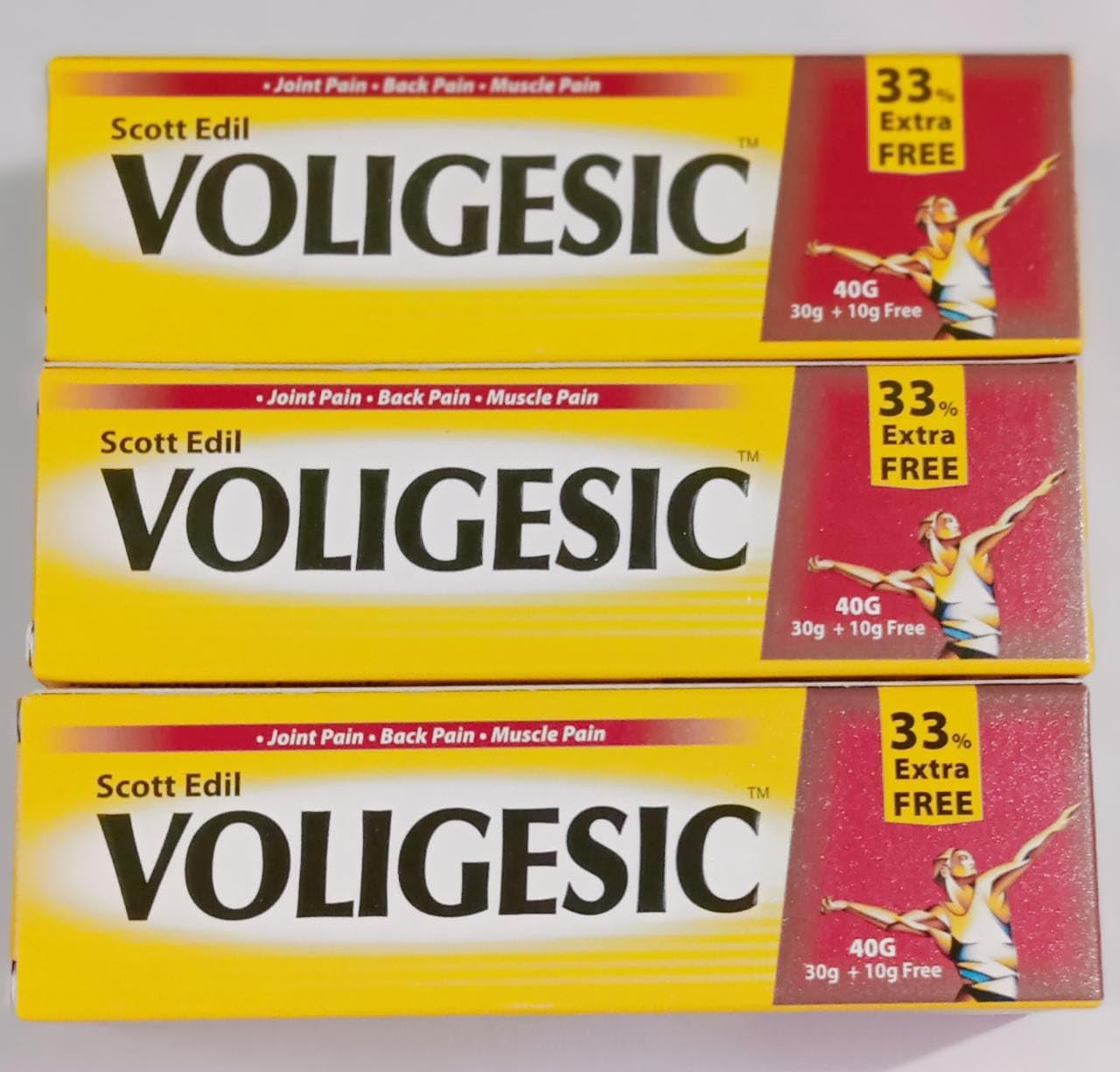 Searle Voligesic Plus Gel Pack of 3 (40gm X 3) 120Gm