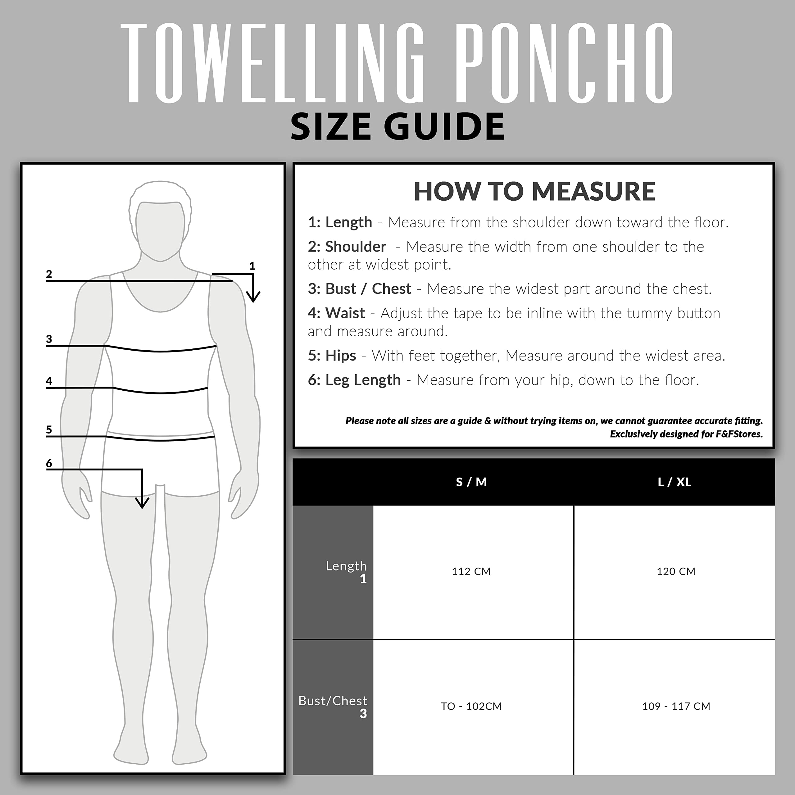 CityComfort Poncho De Toalla con Capucha para Adultos Bata para Cambiarse con Bolsillos de Algodón 100% para Hombre y Mujer Ideal para Vacaciones, Surf, Playa