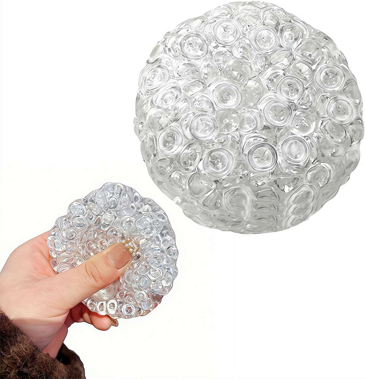 Boule Anti-stress Crunchy – Sable Craquant – Jouet Sensoriel – Malaxable – Portable – Relaxation Enfant Et Adulte