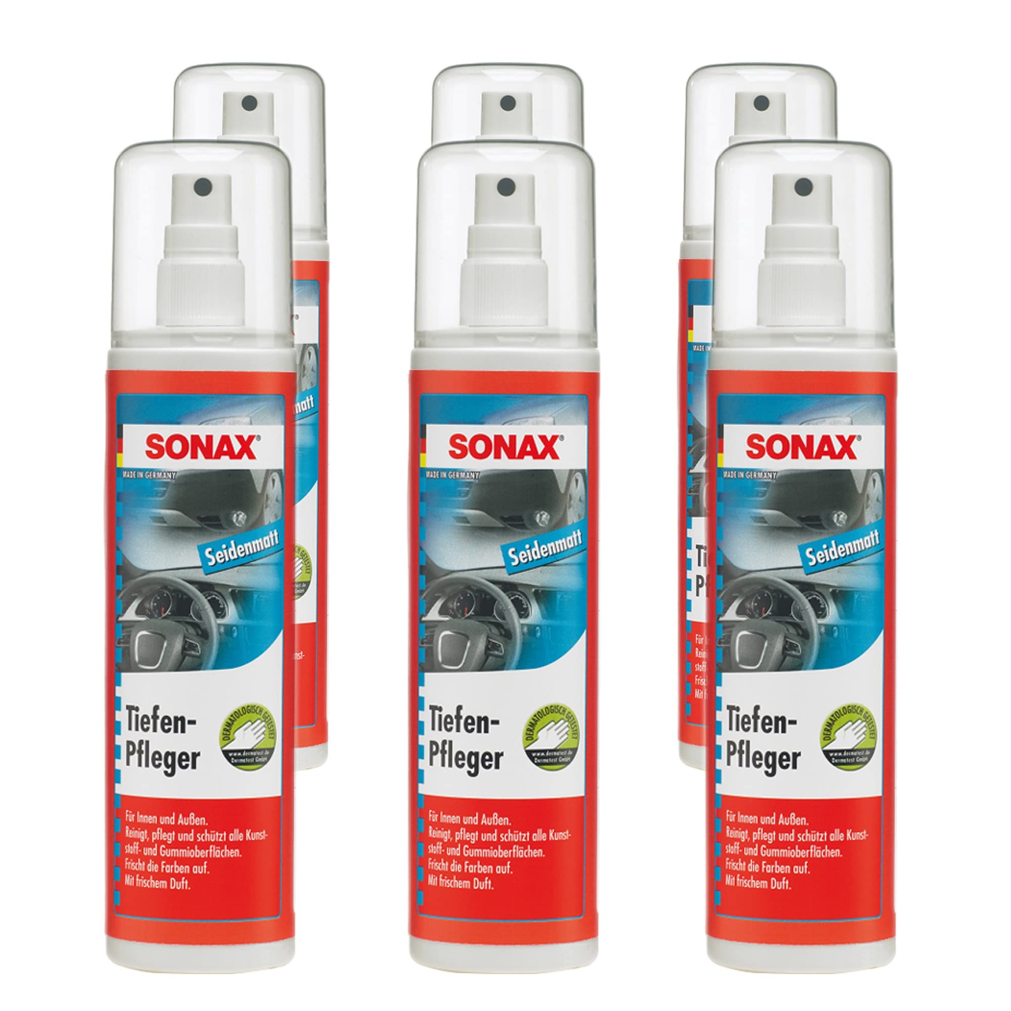 Sonax 03830410 - Detergente per pulizia profonda, satinato, per plastica, 300 ml