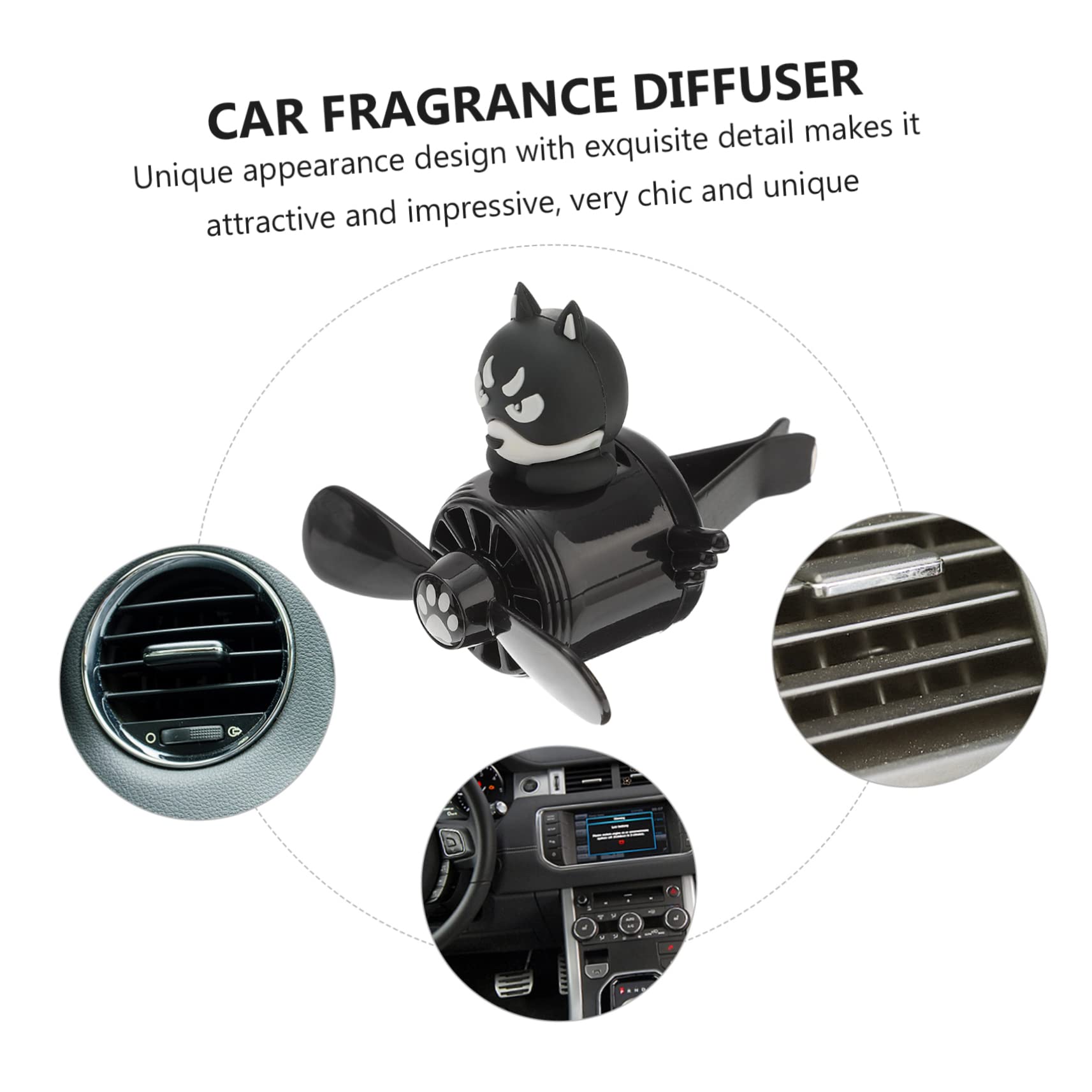 Gatuida 5stücke Kleiner Auto Aromatherapie Im Cartoon-design Lustiger Duftspender Für Auto Tragbar Leicht Und Platzsparend Für Belüftung Im Fahrzeug Hochwertiges Material Langlebig Und