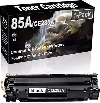1-Pack Black Compatible High Yield 85A CE285A Laser Printer Toner Cartridge use for Pro MFP M1212nf M1217nfw Printer