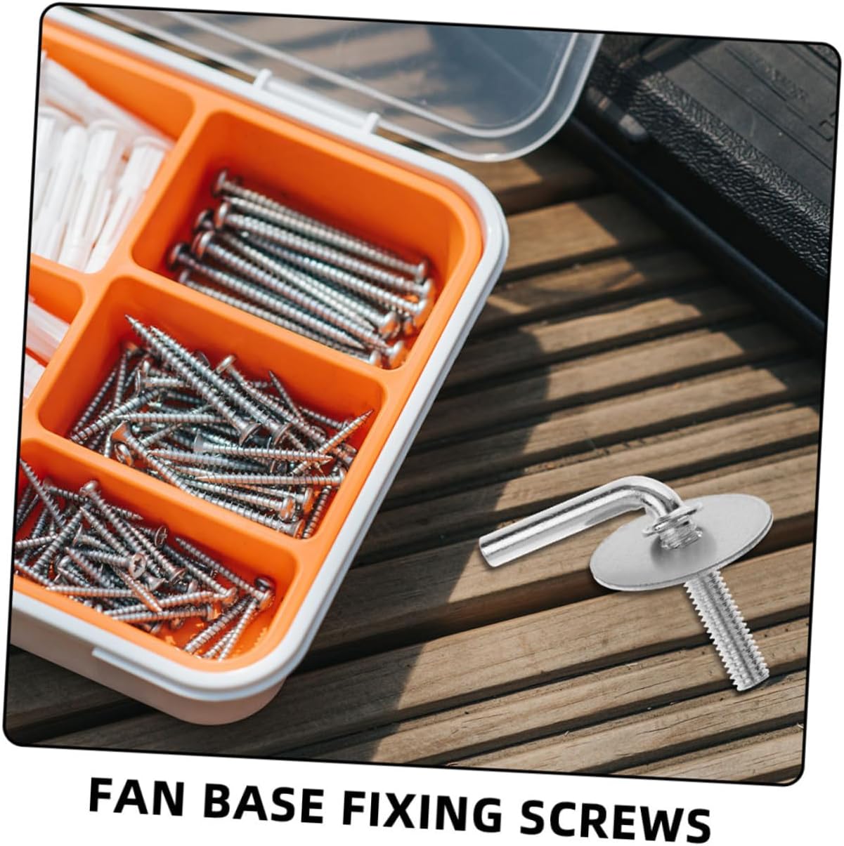 2pcs Fan Base Screw Set Metal Fasteners for Pedestal Fan Stand Repair and Mounting