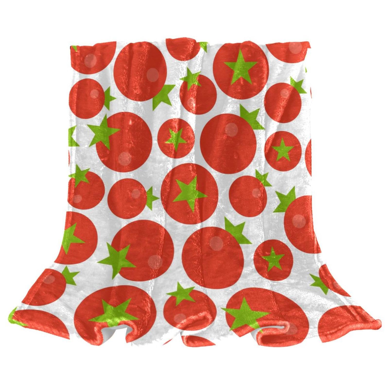 Couverture polaire tomates rouges un plaid chaud et doux plein de douceur