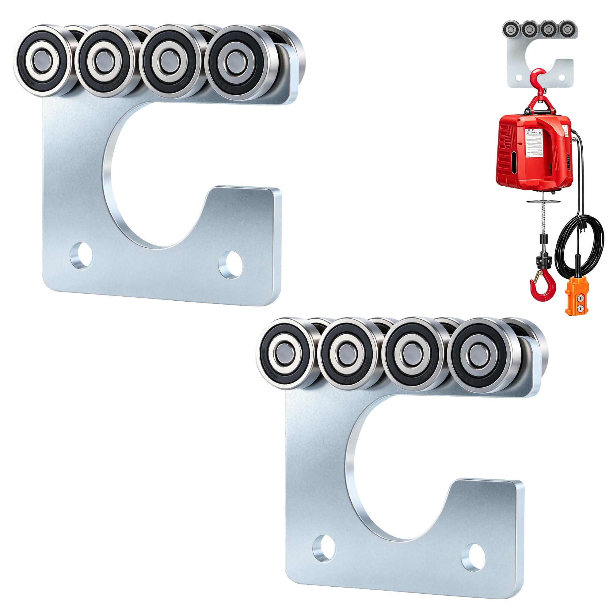 4-Wheel Trolley Assembly Rollers.Strut Channel Rollers Trolley.for use with 1-5/8" Wide and All 1-5/8" or Taller Strut Channel. — Amazon image 14