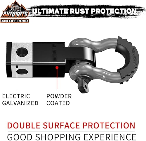 Miniatura 31 de AUTOBOTS - Receptor de enganche de remolque de 2 pulgadas, 35.000 libras de resistencia a la rotura, receptor de alta resistencia con tornillo