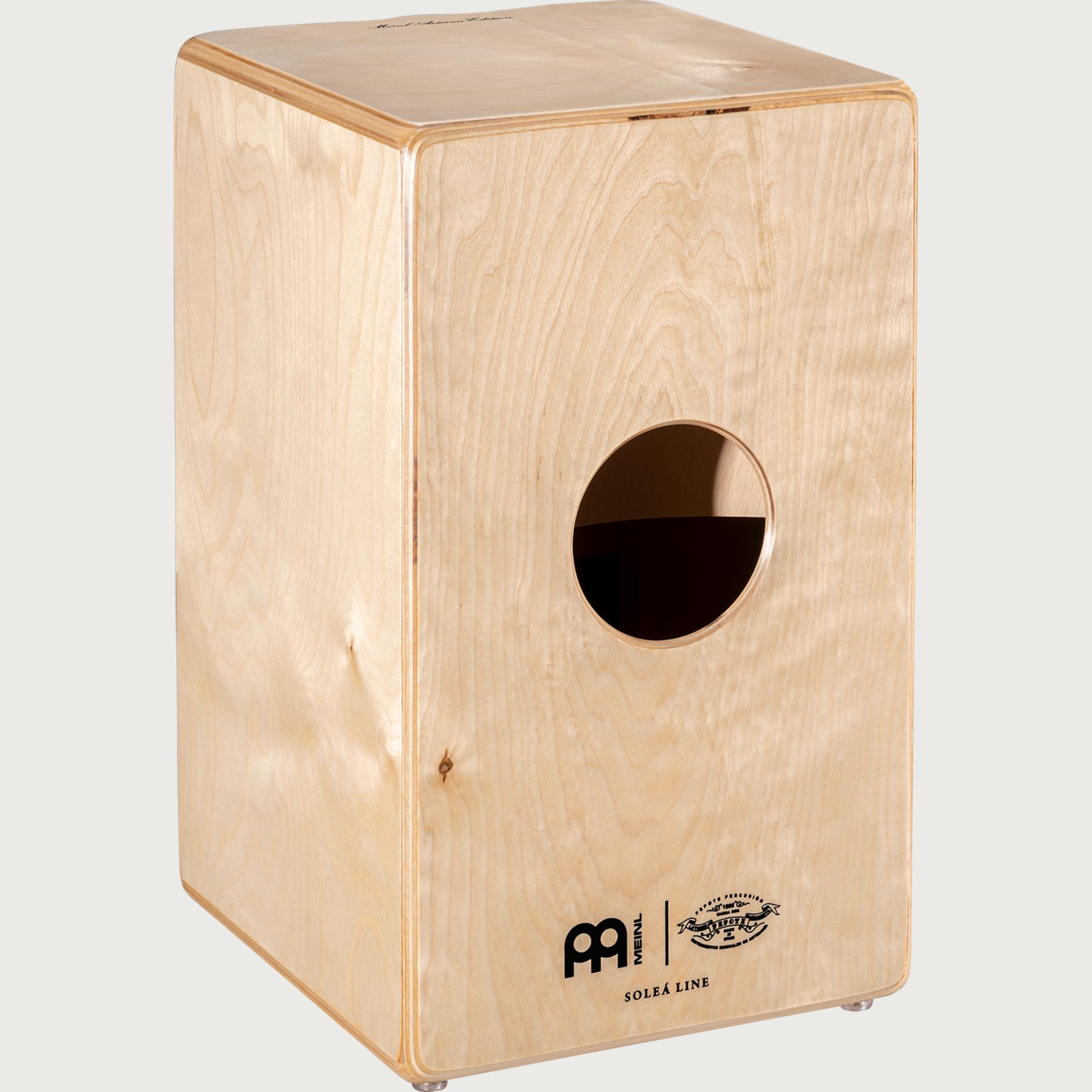 Meinl Percussion Artisan Cajon Instrument/Trommel für Erwachsene/Fortgeschrittene/Profis - Dark Red Burst Frontplatte / Korpus aus Baltischer Birke - Kein Cajon Bausatz - Soleá Line (AESLRB)
