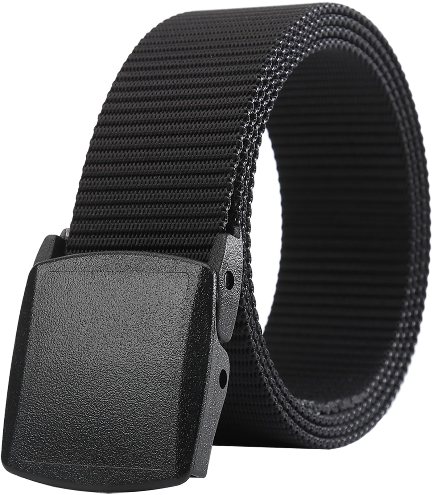 LionVII Mens Belts Web - Nylon Belt for Men with Plastic Buckle Durable Breathable for Work Outdoor, Adjustable [53