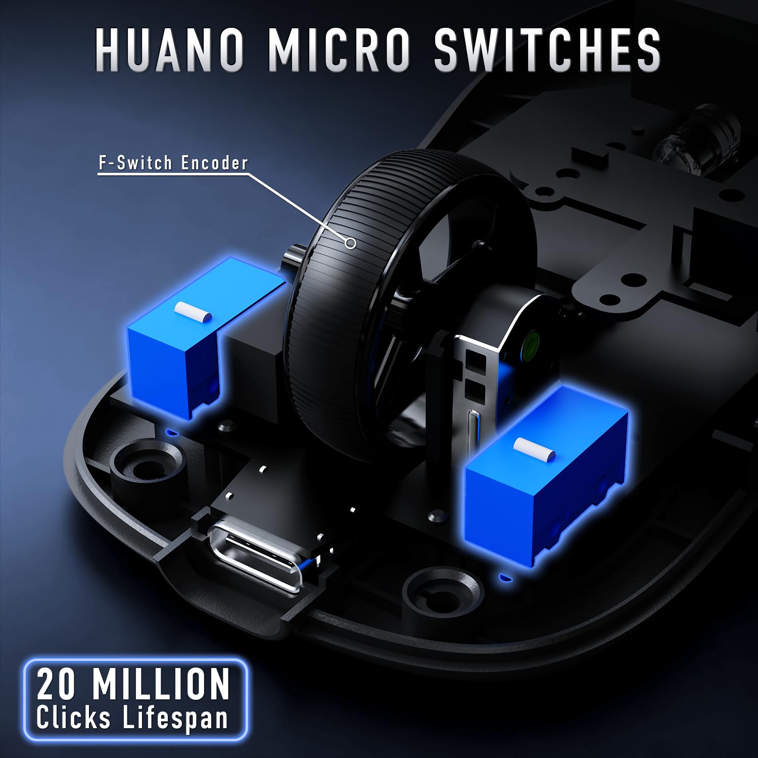FREEWOLF x A.JAZZ AJ159P MC PRO Mouse da Gaming Wireless, Dock di Ricarica Magnetico con Schermo TFT, Ultra-Leggero 57g, Sensore PAW3311, 24000 DPI, BT/2.4G/USB-C, 20M Click, per PC/MAC (Bianco)