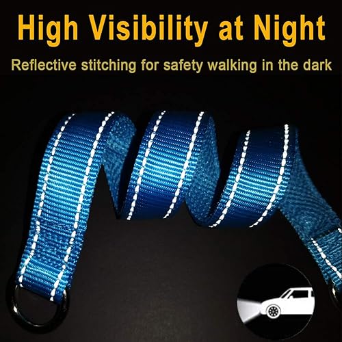 Miniatura 8 de Correa reflectante para perro de 6 pies + collar reflectante para perro