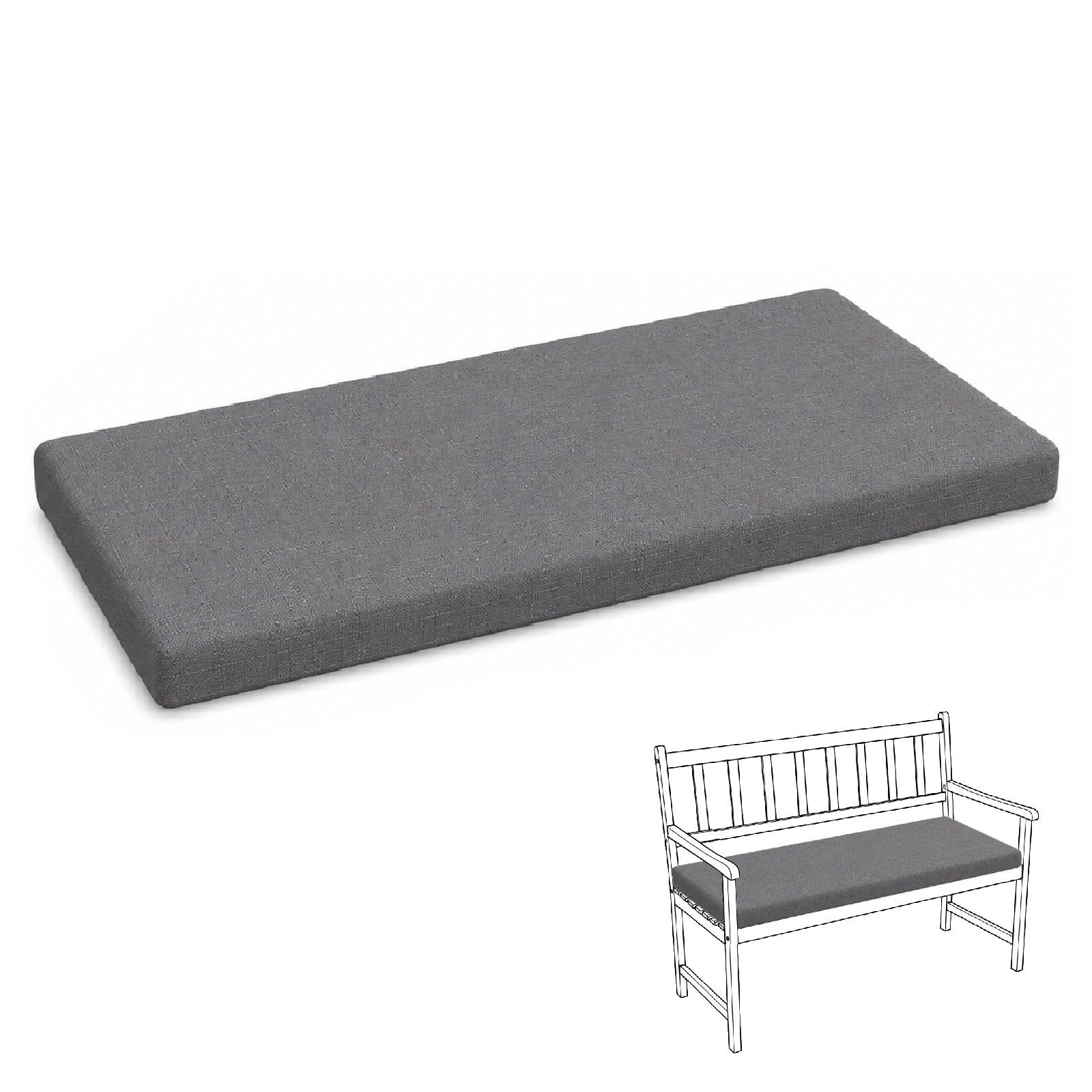 Coussin Chaise 2/3 Places Lavable Coussins de Jardin